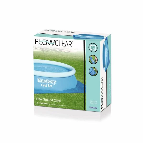 LONA P/SUELO BESTWAY FLOWCLEAR 335X335CM 58001
