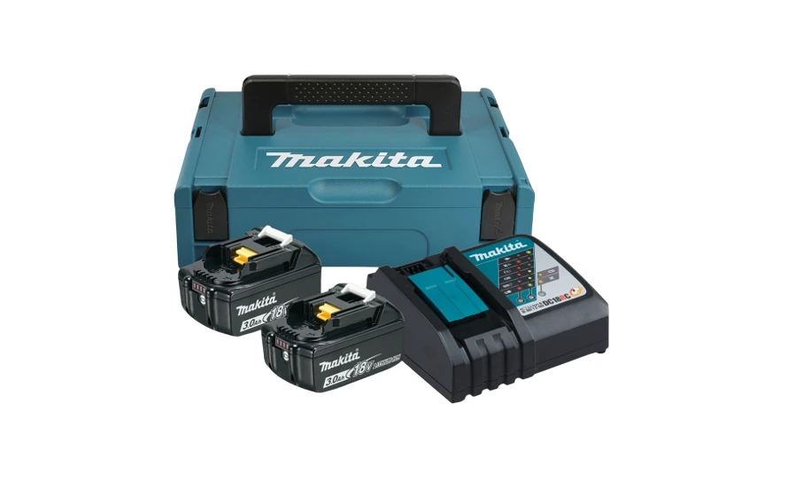 KIT CARGADOR MAKITA BI + 2 BAT 3A 18V TA198046-9