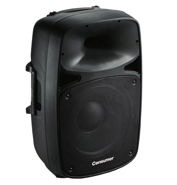 PARLANTE AMPLIFICADOR SPEAKER BOX 15" BLUETOOTH + 2 MICRÓFONOS , CON PEDESTAL DE REGALO .CONSUMER