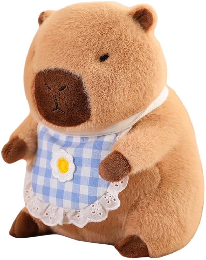 PELUCHE CAPIBARA SONRIENTE CON BABERO