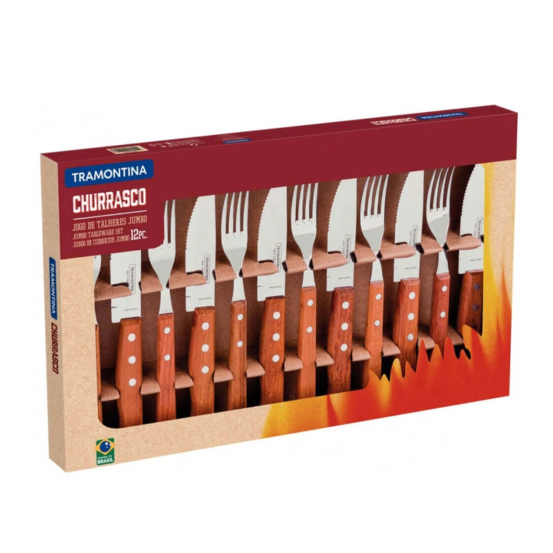 KIT CHURRASCO TRAMONTINA 12 PIEZAS